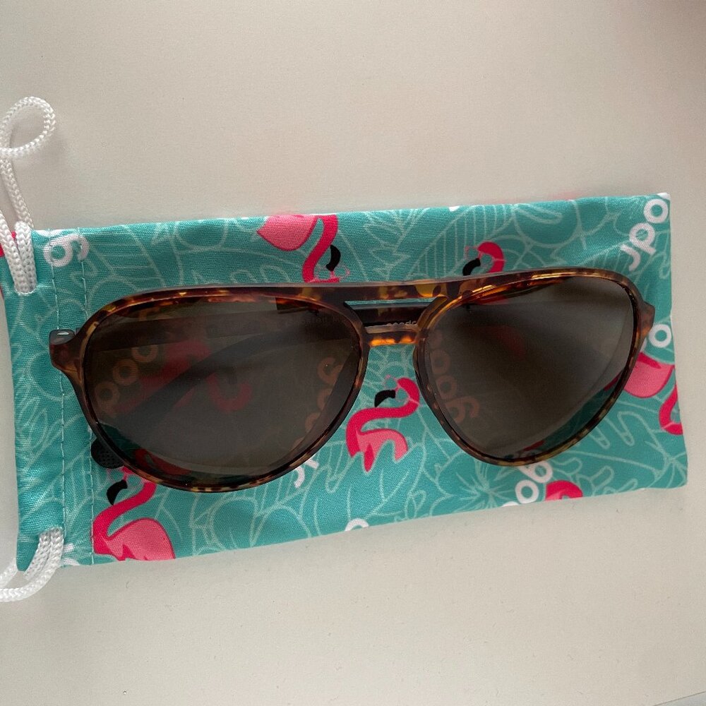 NEW Goodr Amelia Earhart Ghosted Me Polarized Aviator Sunglasses